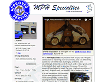 Tablet Screenshot of mphspecialties.com